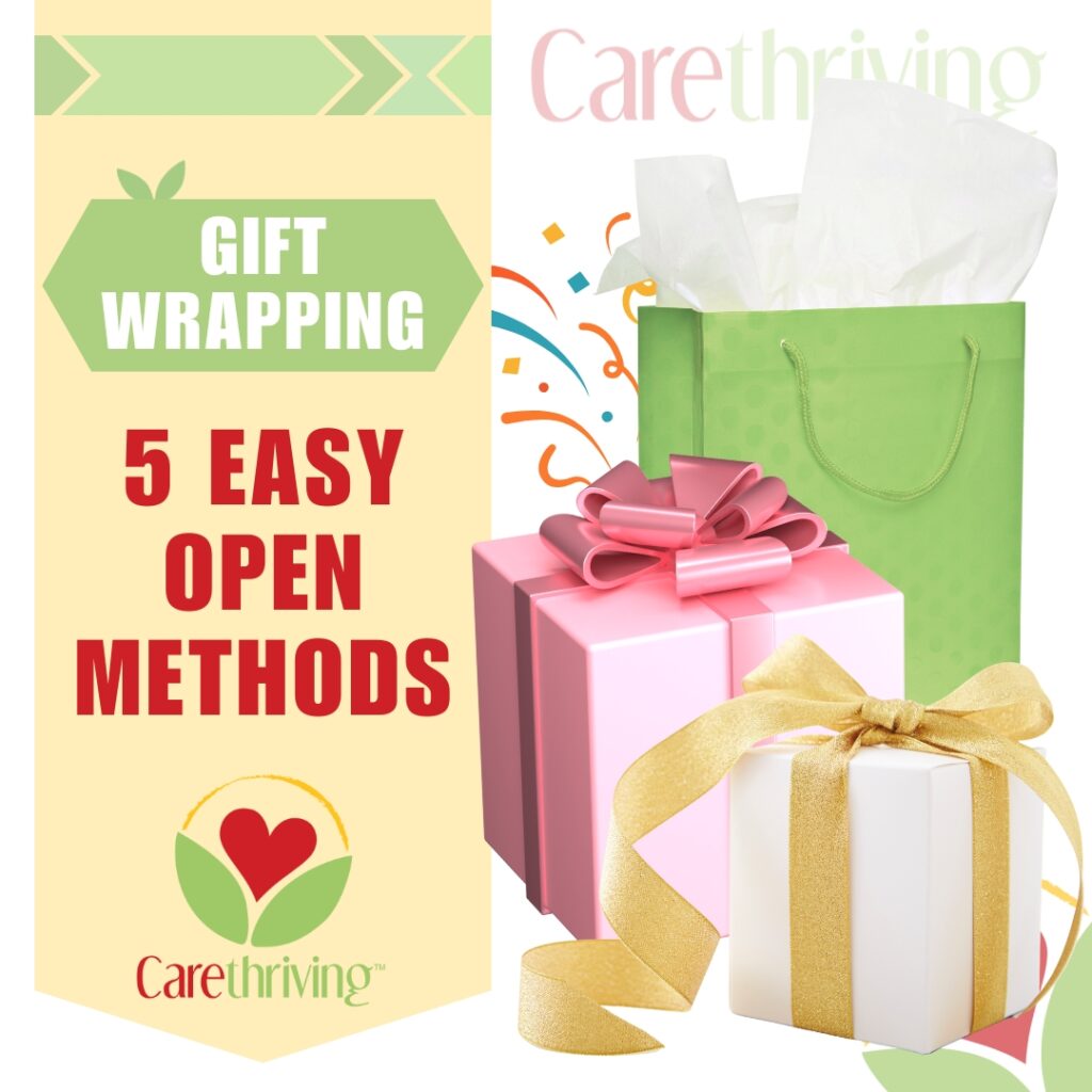5 easy open methods gift wrapping